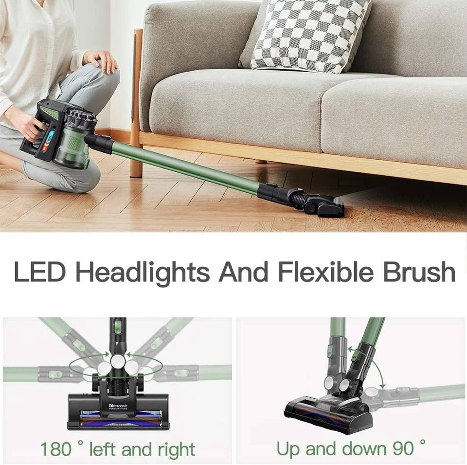 Proscenic P8 Max Cordless Vacuum Cleaner - 20kPa Suction, LED Brush, HEPA - Image 3 of 4