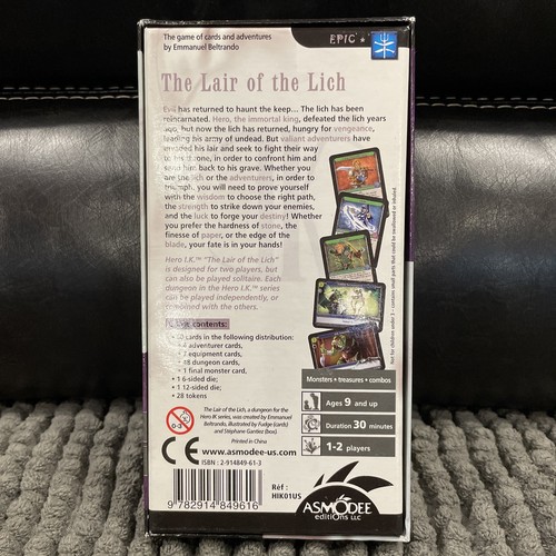 Asmodee Card Game Hero - Immortal King Lair of the Lich MINT | eBay