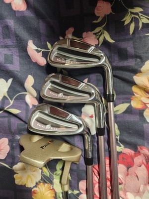 Powerbilt Iron 7 8 9 With 34'' Mallet Putter RH Graphite Ultra Lightweight Shaft