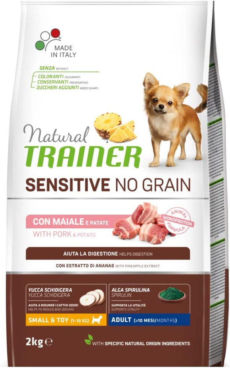 Natural Trainer Sensitive Maiale e Patate 2kg per Cani Piccoli