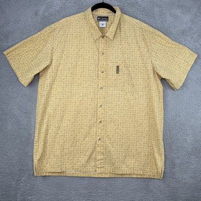 Columbia Sportswear Company XCO Men's Short Sleeve Tribal Check Shirt Sz XXL 2XL