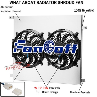 #ad Aluminum Radiator ShroudFan for 2005 2015 2012 Toyota Tacoma 2.7L l4 4.0L V6 $99.00