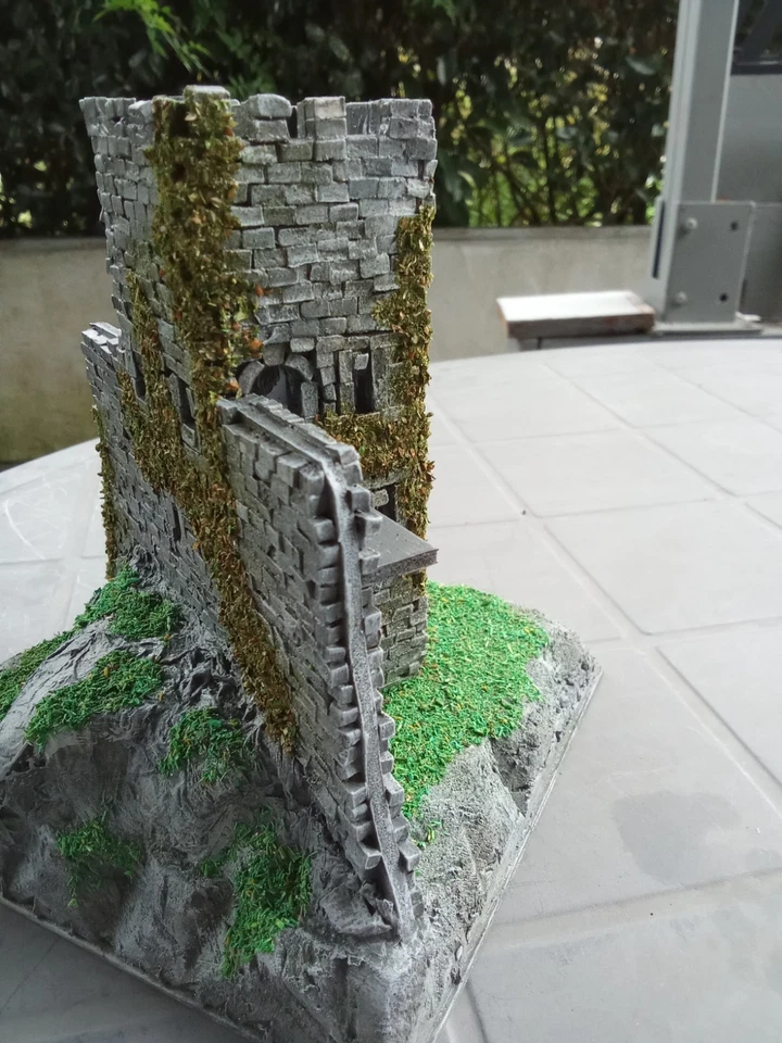 tour avec mur pour diorama 1/72 lot 2 - Photo 2/4