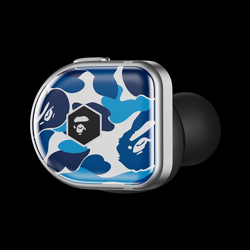 Bape × Master & Dynamic MW08 True Wireless Earphones - Blue Camo
