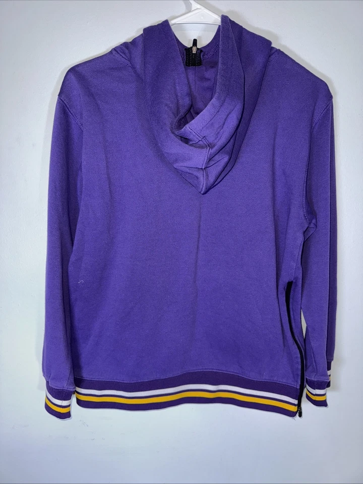 Niños Oficial NBA Púrpura LA Lakers 1/4 Cremallera Jersey Sudadera con Capucha Talla L 14/16 Foto 3 de 4