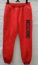 New Moschino Lightweight Front Leg Logo Print Jogger Red Size 8 Youth