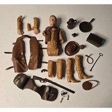 MARX BEST OF THE WEST JOHNNY WEST FIGURE AND ACCESSORIES 1960'S VINTAGE