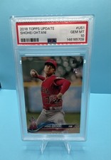 2018 Topps Update Series - Shohei Ohtani #US1 Pitching, Red Jersey (RC) PSA 10