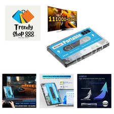 500G Portable External Game Hard Drive Disk, Built-in 111000+ Games, Batocera...