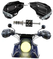 Motorcycle Hand Guards with Thickened Aluminum Alloy Frame & High Strength 