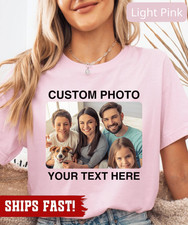 Custom Photo tshirt with Your Text, Personalized Picture Hoodie, Perfect for Mot