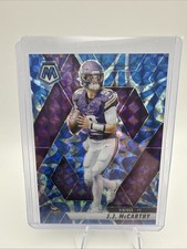 2025 Panini Mosaic - J.J. McCarthy #195 Blue Scope Prizm