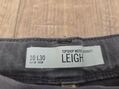 Topshop Leigh Maternity Grey Jeans Size 10 L30 76cm Soft & Lightweight Used - Picture 7 of 10