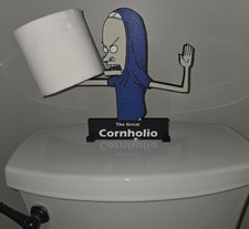 The Great Cornholio Toilet Paper Roll Holder Beavis and Butt-Head