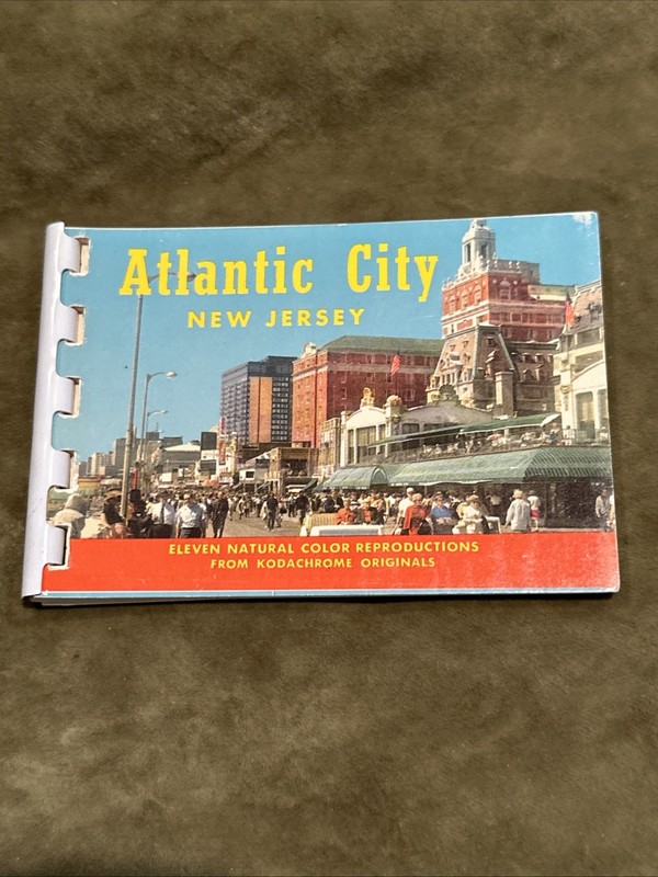 Vintage Atlantic City New Jersey, Color Photo Booklet