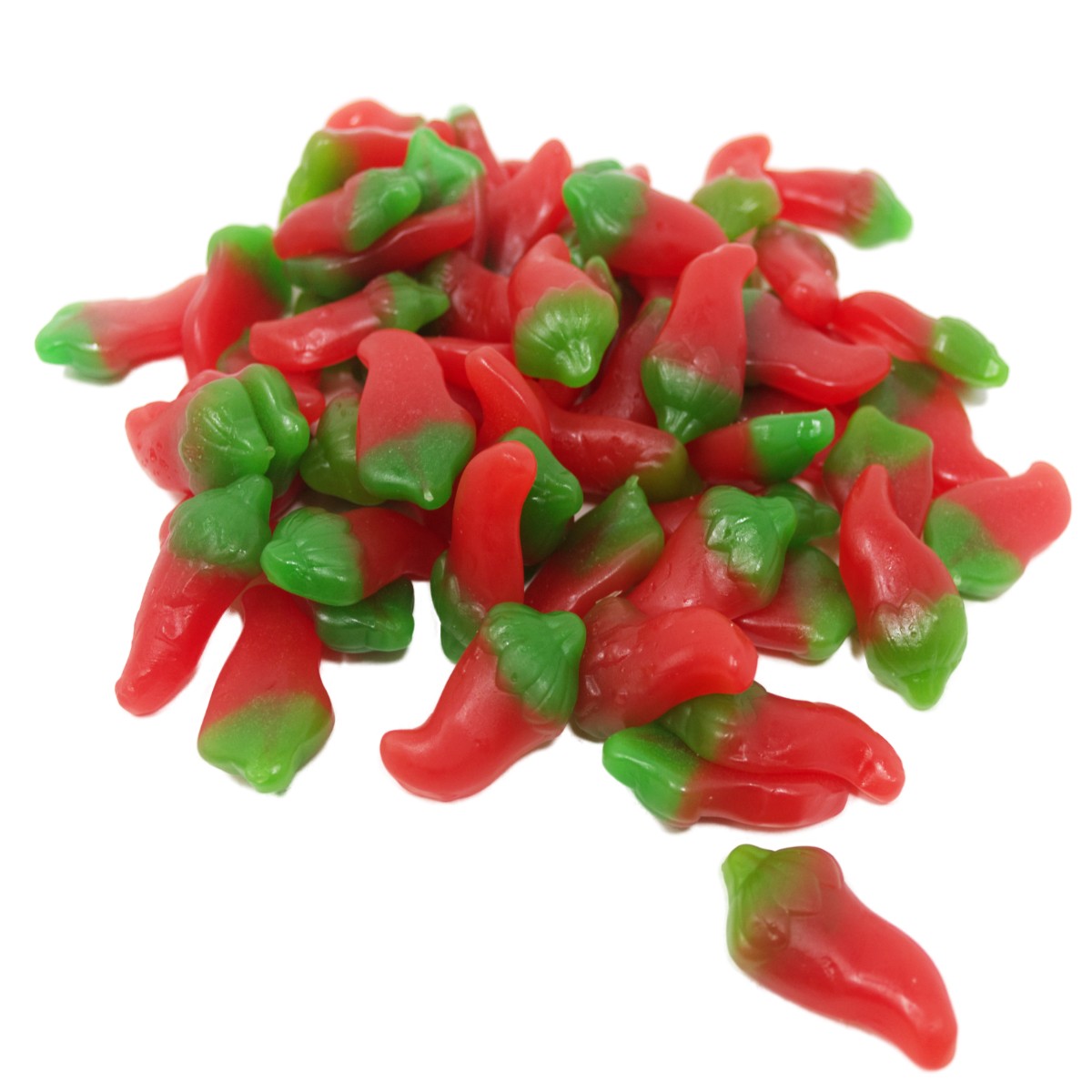 Goma de frutas Hot Pepper con aroma a chile y fresa picante medio 175g
