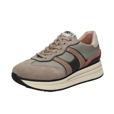 Keys Silvia - Plateau Sneaker aus Wildleder Sand - Größe 35 [22cm] Damenschuhe