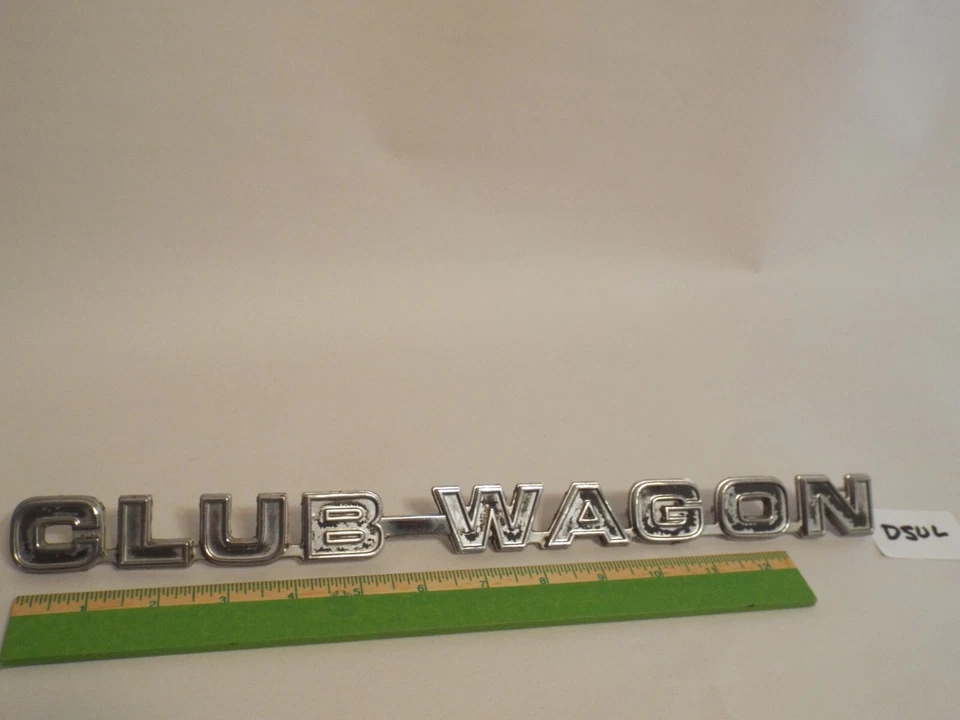 Emblema Club Wagon 1975 1977 1978 1979 1980 1981 Ford Econoline E150 E250 E350 L Foto 2 de 4