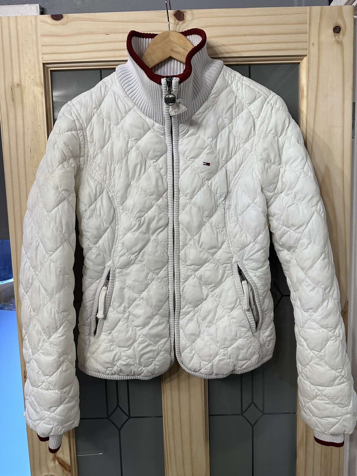 white denim vest