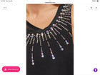 NWT Black Rebel Athletic Cheer crop tank top bling rhinestones small AS — photo 2