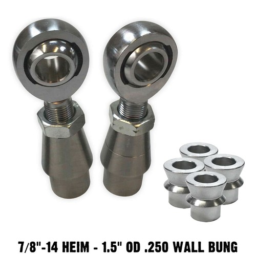 7/8" Chromoly Heim Joint 1.5" OD .250 Wall Panhard Tie Rod End Kit & HMS Spacers - 第 1/6 張圖片