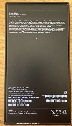 Apple iPhone 13 Pro | Graphite Black | 256GB *Empty Box ONLY* - Zdjęcie 2 z 2