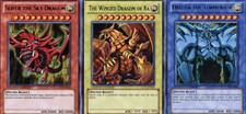 Yugioh Egyptian God Cards - Slifer, Ra & Obelisk Set - LC01 - Ultra Rare yugioh