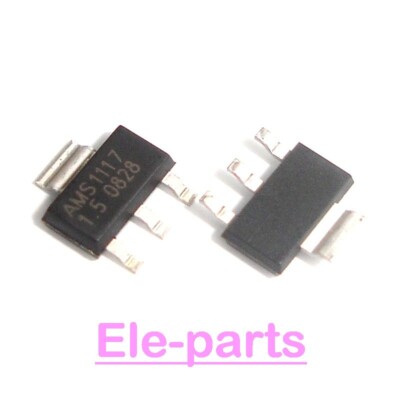 100 PCS AMS1117-1.5 SOT-223 AMS1117 1.5V 1A Voltage Regulator Transistor Chip