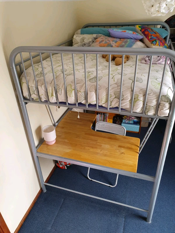 Double Loft Bed With Desk Chair Beds Gumtree Australia Swan Double Loft Bed With Desk Chair