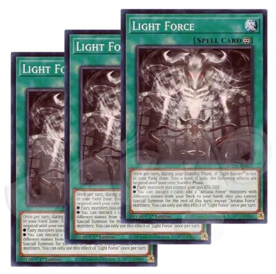Yugioh - Light Force x 3 - 1st Edition NM - Plus Free Holo Card | eBay