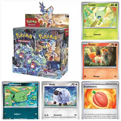 Pokemon Stellarkrone SCR DE Einzelkarten ohne Holo Near Mint in Sleeve