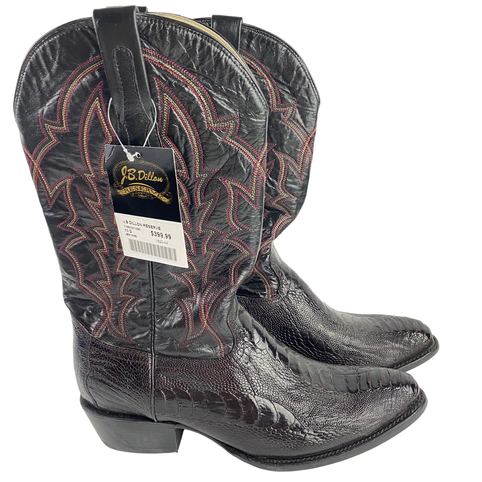 J.B. Dillon Original Ostrich Cowboy Boots JBR1008 D M… Gem