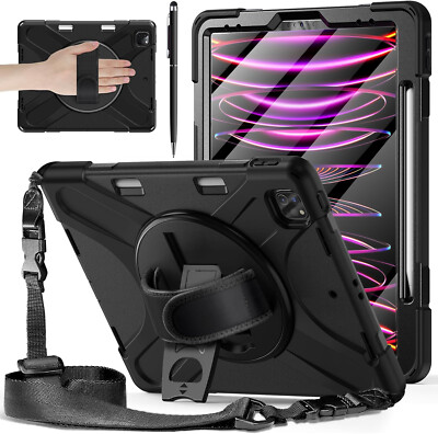 Case For iPad Air 13 inch M3 M2 iPad Pro 2022 2018 with Screen  Protector