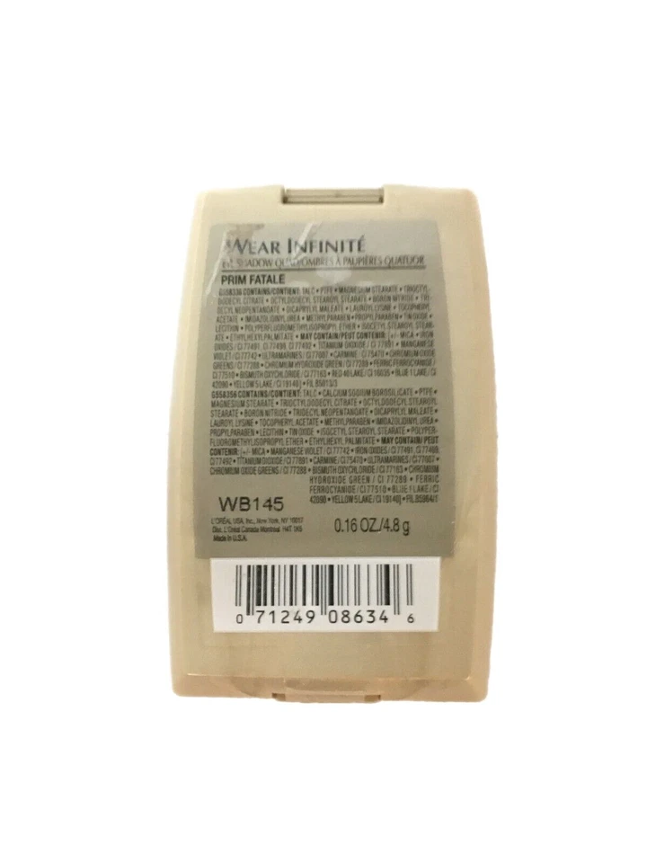 LOREAL Wear Infinite EYE SHADOW ~ PRIM FATALE ~ NEW - Image 4 of 4