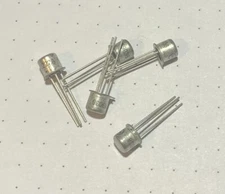 2N2222A Genuine Motorola TO-18 NPN Amplifier and Switching Transistor, 5 Each