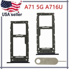 Black Single SIM Card Tray Holder Slot microSD For Samsung A71 5G A716U A716V