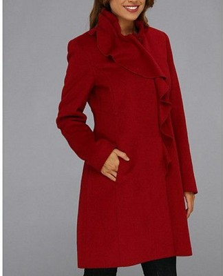 dkny ruffle coat