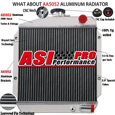 3 Rows Aluminum Radiator For Yanmar Tractor Diesel 3TNE74 119621-44500