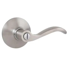 Naples Satin Nickel Bed/Bath Privacy Door Handle