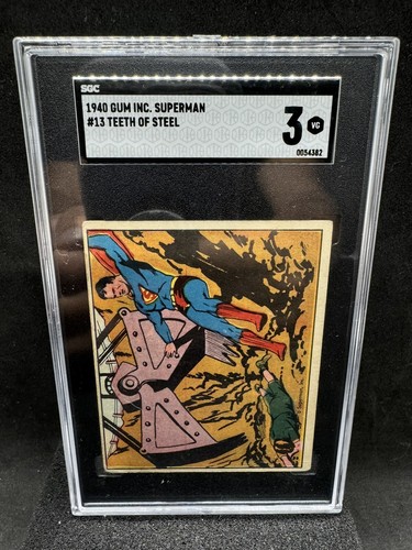 1940 Gum Inc Superman #13 Teeth Of Steel — SGC 3
