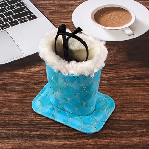 Pack of 2 Plush Lined Eyeglasses Holder Stand Protective Glasses Case 2 Pcs 001 - Picture 5 of 5