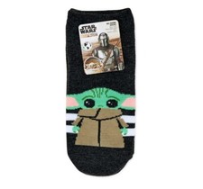 DISNEY STAR WARS THE MANDALORIAN WOMEN'S NO-SHOW SOCKS SHOE SIZE 4-10 2 PAIRS 