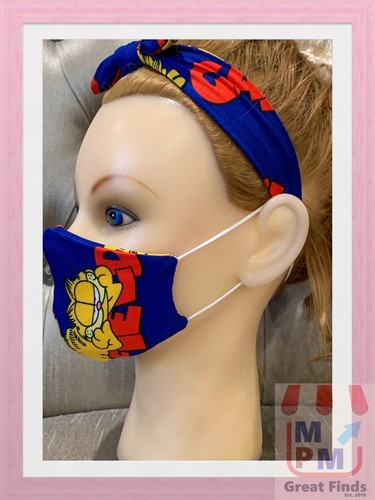 Cloth Mask & Turban Set For Girls | Garfield | Girls Turban | Free Shipping - Picture 3 of 8