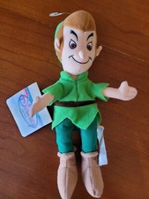 Peter Pan Beanie Plush Toy The Disney Store Mini Bean Bag 8"