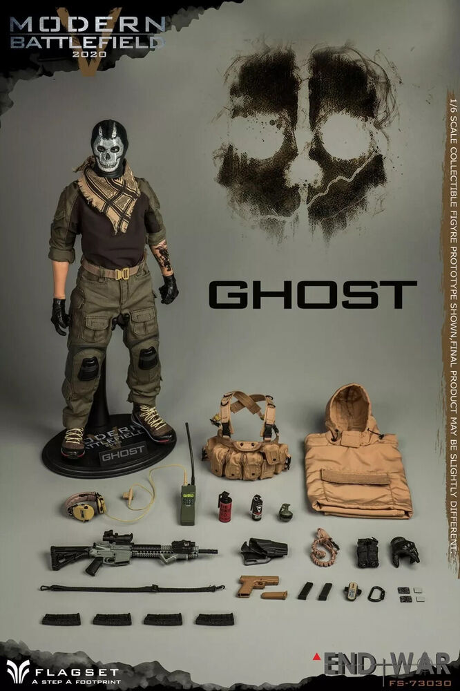 SF・ファンタジー・ホラー MODERN BATTLEFIELD 2020 END WAR GHOST FLAGSET FS73030 1/6 Modern Battlefield End War Ghost 2.0 Action