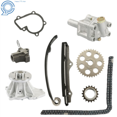 For 89-97 2.4L Pickup Nissan 240SX D21 Timing Chain Kit Oil Water Pump KA24E