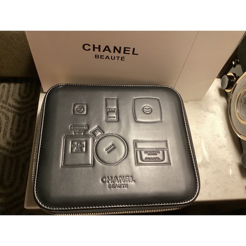 Chanel Beaute Vanity Case Makeup Train Case Cosmetic Bag Travel Organizer