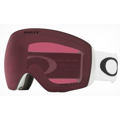 Oakley Flight Deck L Matte Weiß Prizm Snow Dark Grau Maske Ski Snowboard Neu