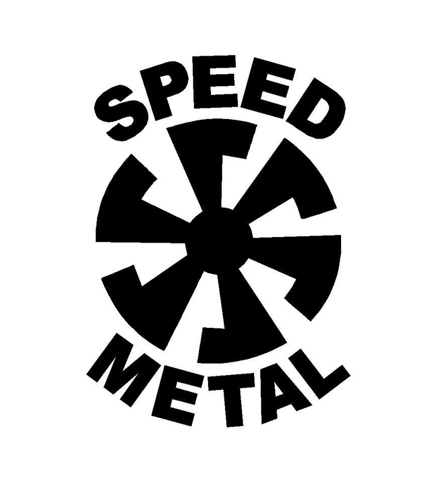 Speed Metal Thrash Heavy Metal Vinyl Decal Car Window Laptop Guitar ...