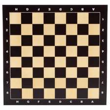 21x21" Maple Inlaid Wood Chess Board with 57mm Square. Pro Flat Chess Game Board